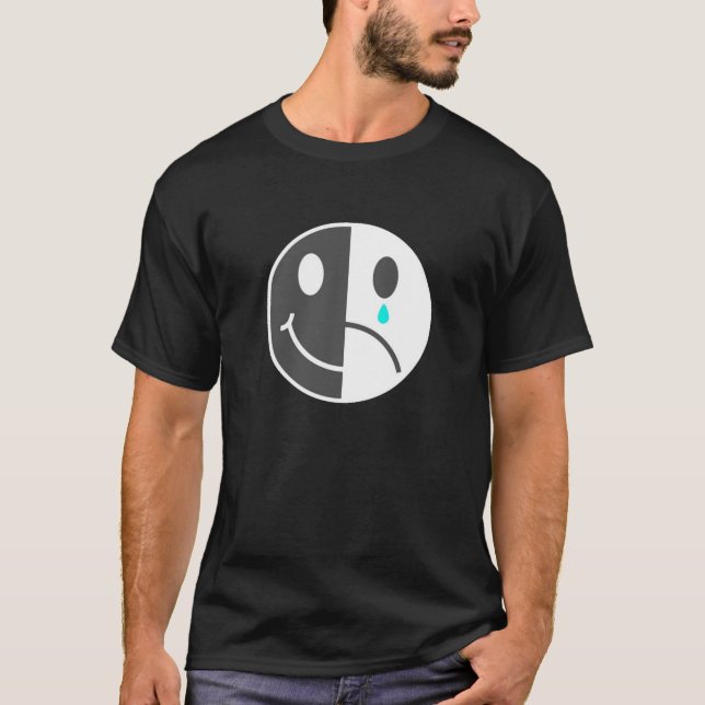 Camiseta de cara triste feliz (Anverso)