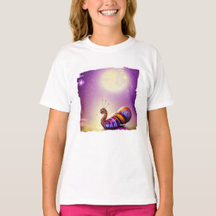 Camiseta de caracol y luna
