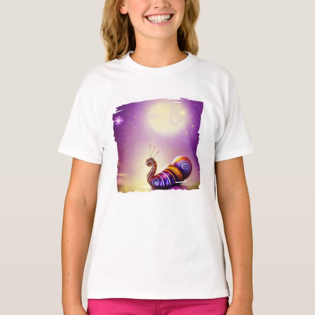 Camiseta de caracol y luna (Anverso)