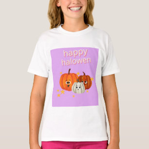 Camiseta de caras de calabaza felices de Halloween
