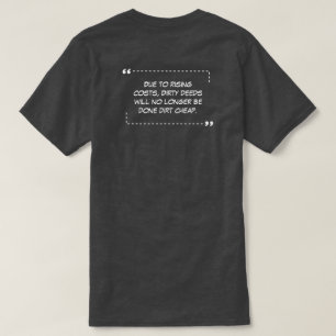 Camiseta de Carbón Dirty Deeds