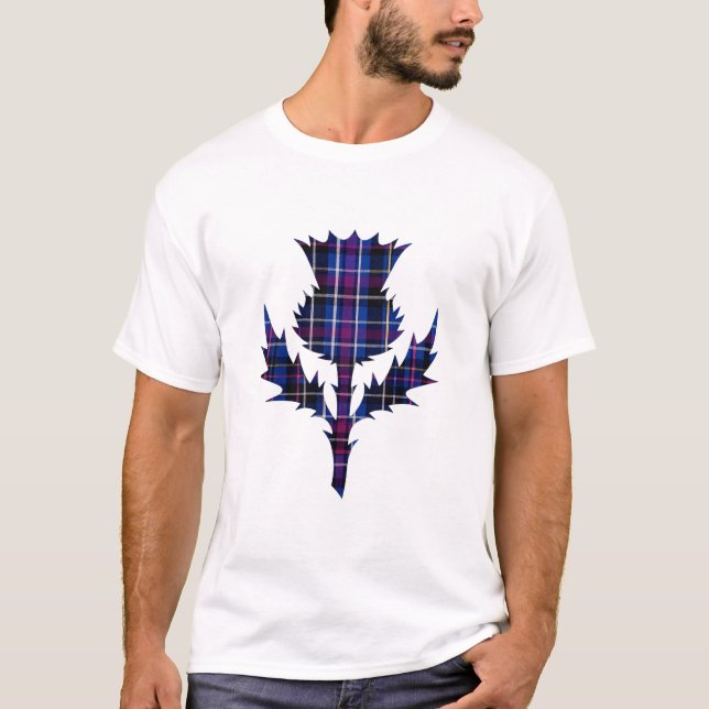 Camiseta de cardo de tartán de Edimburgo (Anverso)