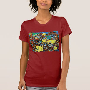 Camiseta de carnación (rojo oscuro) con efecto soñ