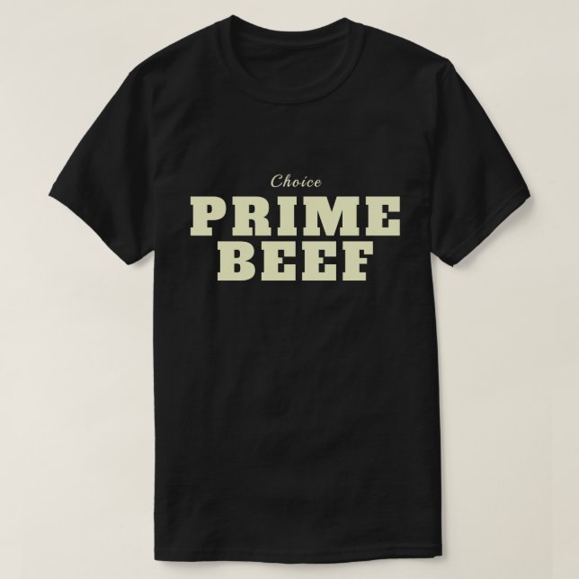 Camiseta de Carne de Primera Oscura (Diseño del anverso)