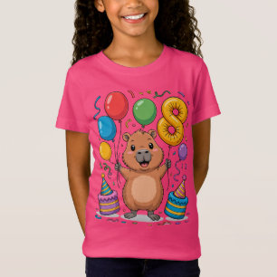 Camiseta de Carpincho para Niñas de 8 Años Cumplea