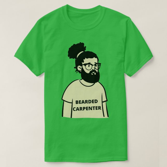 Camiseta de carpintero barbudo beardlover Classic TShirt (Diseño del anverso)