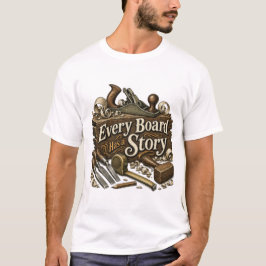 Camiseta de carpintero con la frase 'Cada tabla ti