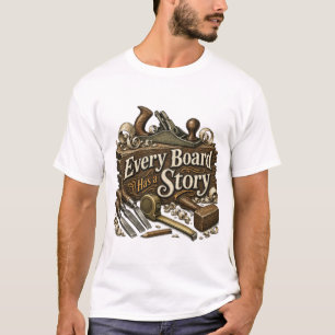 Camiseta de carpintero con la frase 'Cada tabla ti