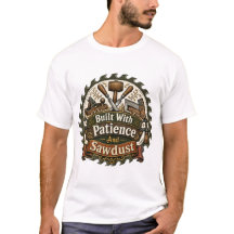 Camiseta De Carpintero Hecha Con Paciencia Y Aserr