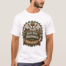 Camiseta De Carpintero Hecha Con Paciencia Y Aserr