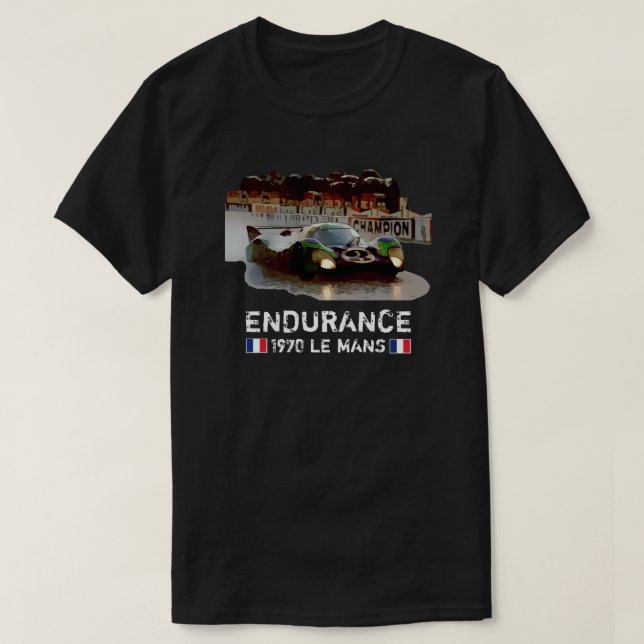 Camiseta de Carreras de 2 BANDAS de 1970 (Diseño del anverso)