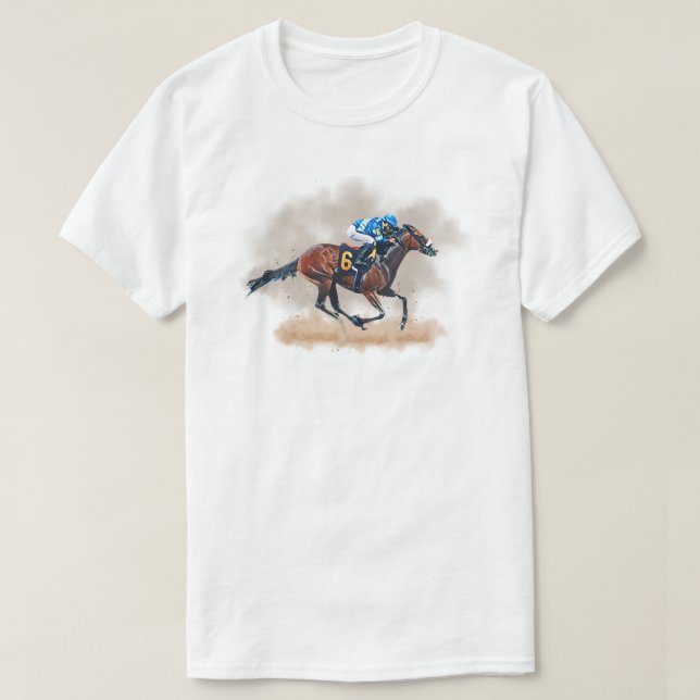 Camiseta de Carreras de caballo (Diseño del anverso)