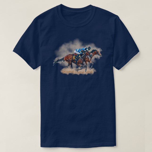Camiseta de Carreras de caballo (Diseño del anverso)