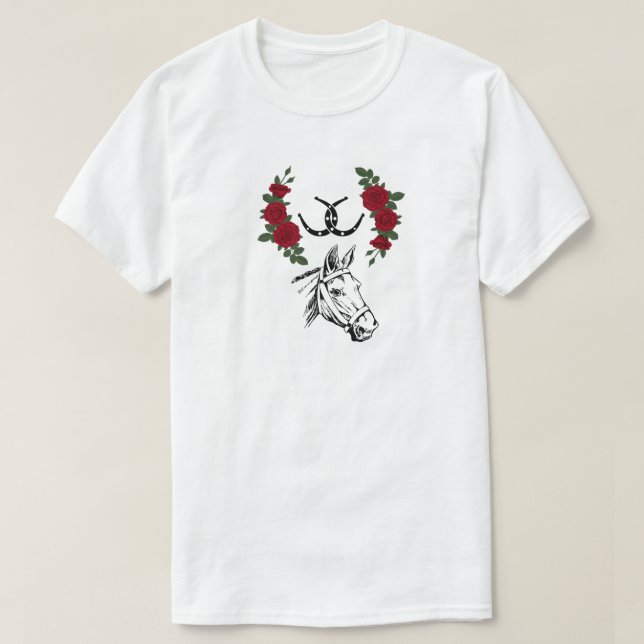 Camiseta de Carreras de caballo (Diseño del anverso)