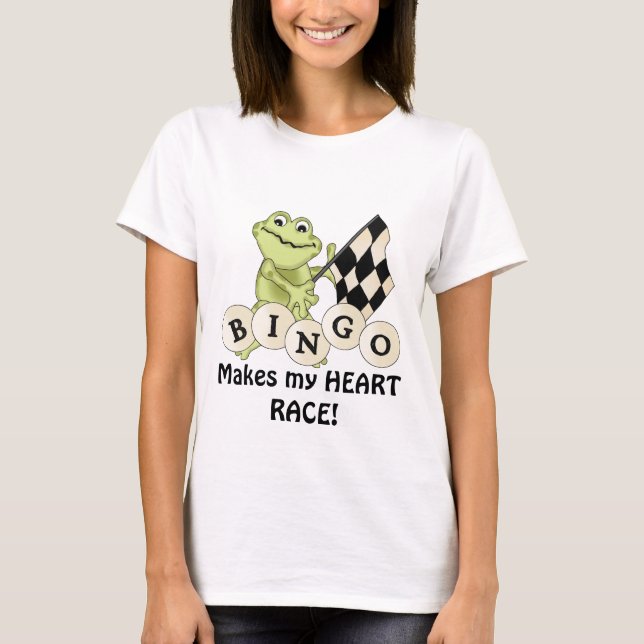 Camiseta de Carreras Frog Bingo para mujeres (Anverso)