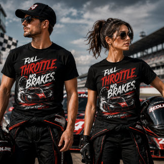 Camiseta de carreras Full Throttle No Brakes
