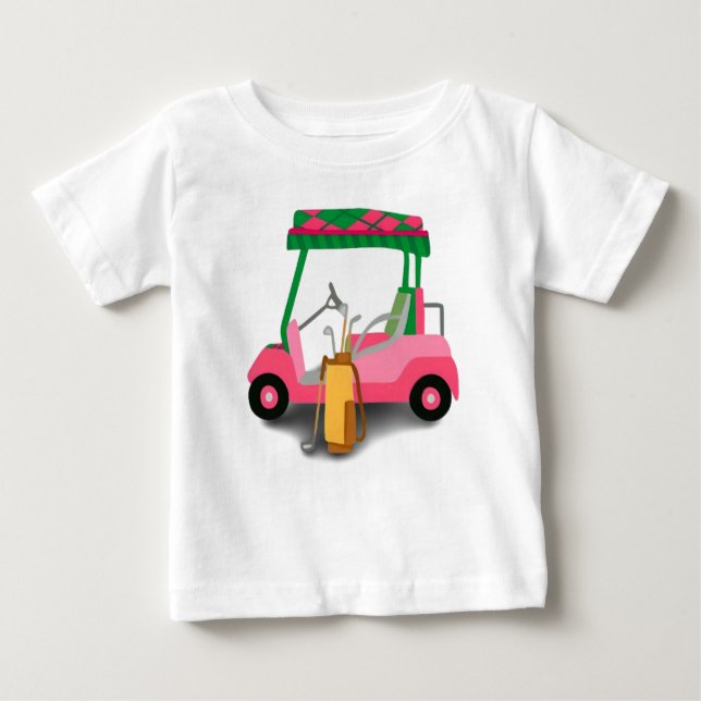 Camiseta de carrito de golf Pretty in Pink (Anverso)