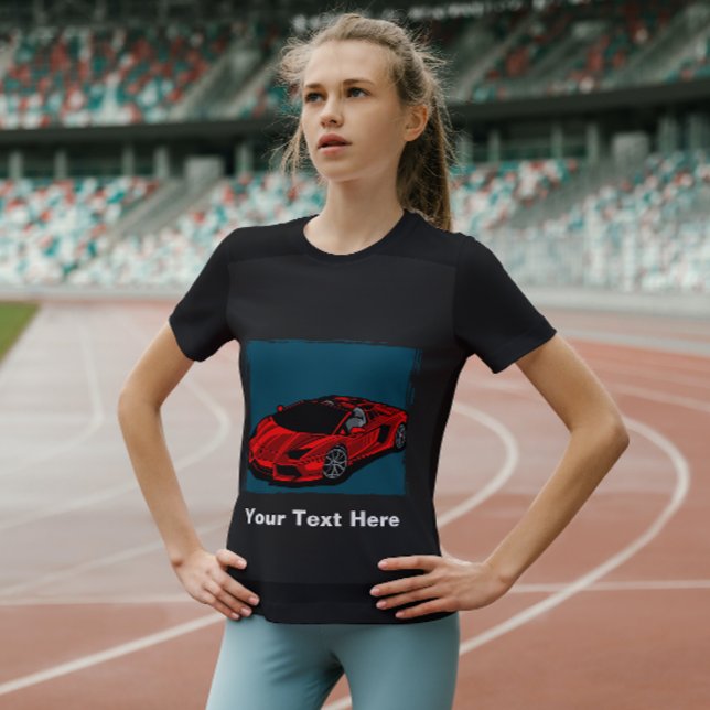 Camiseta de carro rojo (Subido por el creador)