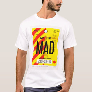 Camiseta de cartel de equipaje del aeropuerto de M