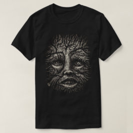 Camiseta de cartón blanco y negro