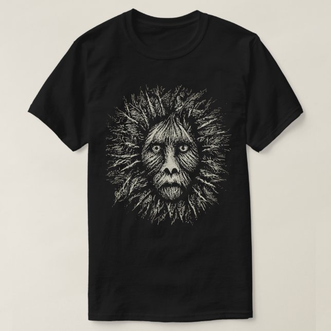 Camiseta de cartón blanco y negro (Diseño del anverso)