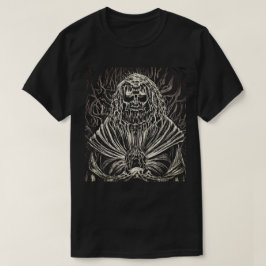 Camiseta de cartón blanco y negro