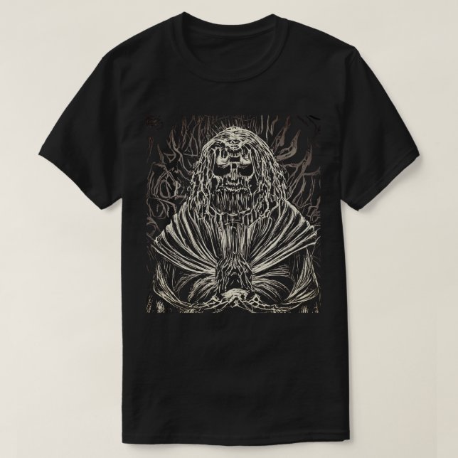 Camiseta de cartón blanco y negro (Diseño del anverso)