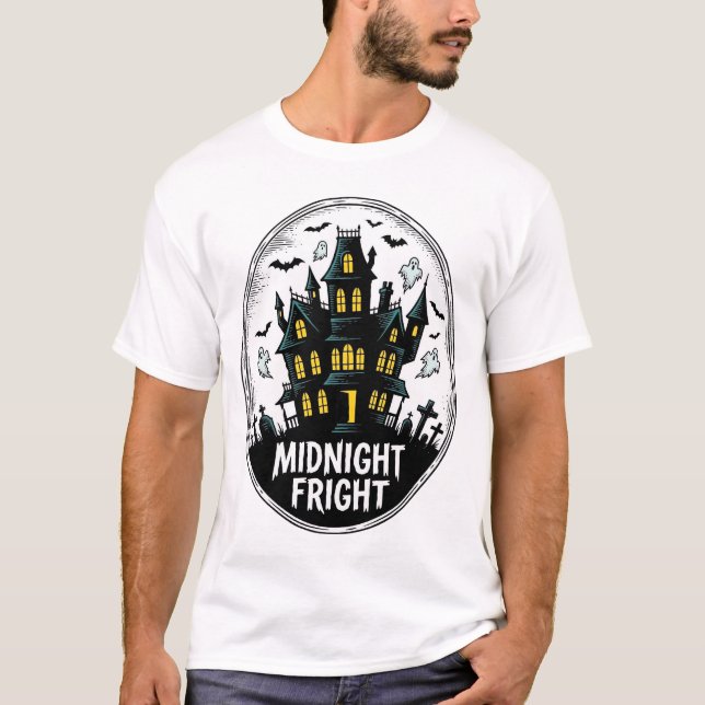 Camiseta de Casa Embrujada Noche de Terror Hallowe (Anverso)