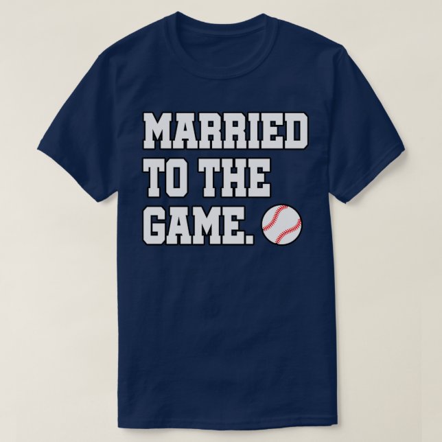 Camiseta de casados con el jugador de béisbol de béisbol (Diseño del anverso)