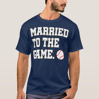Camiseta de casados con el jugador de béisbol de béisbol