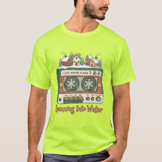 Camiseta de Cassette Lo-Fi 'Spinning Into Winter'