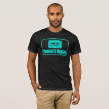 Camiseta de Cassette VHS Rebobinar y Reproducir
