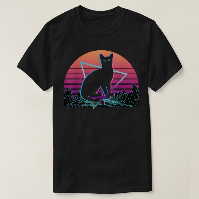 Camiseta de Cat Retro (Diseño del anverso)