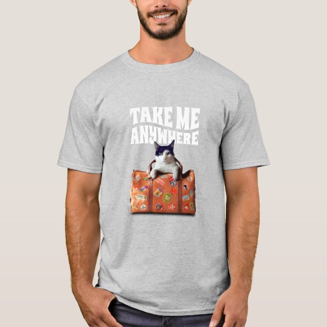 Camiseta de Cat Take Me Anywhere (Anverso)