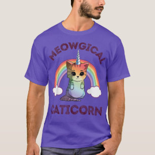 Camiseta de Caticorn Meowgic Mujeres Chicas Unicor