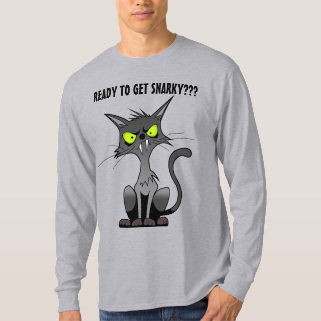 Camiseta De Cats Snarky (Anverso)