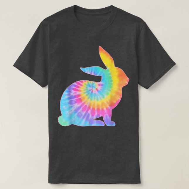 Camiseta de caza de huevos retro de tinta de conej (Diseño del anverso)