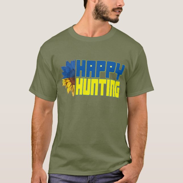 Camiseta de caza feliz (Anverso)