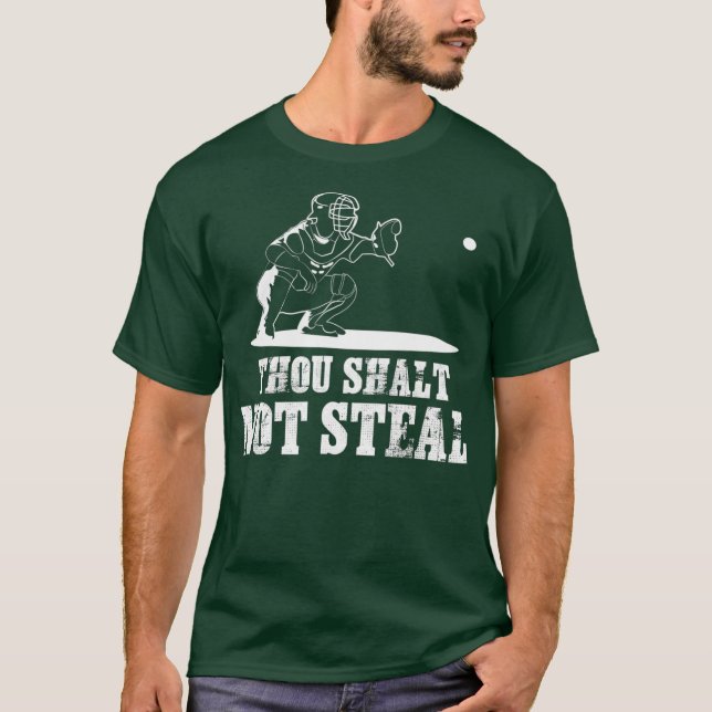 Camiseta De Cazador De Béisbol No Robarás - (Anverso)
