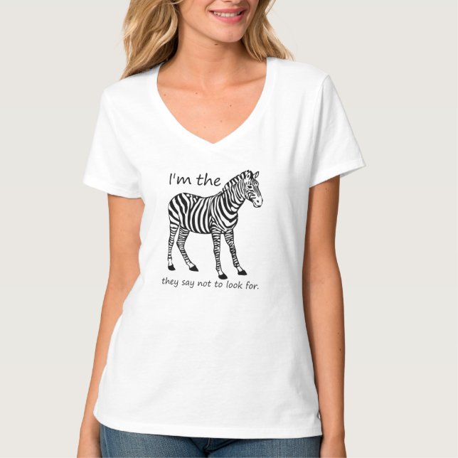 Camiseta de cebra médica (texto negro) (Anverso)
