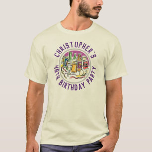 Camiseta de celebración de cumpleaños 40