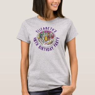 Camiseta de celebración de cumpleaños 40