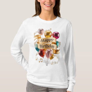 Camiseta de Celebración de Cumpleaños Feliz
