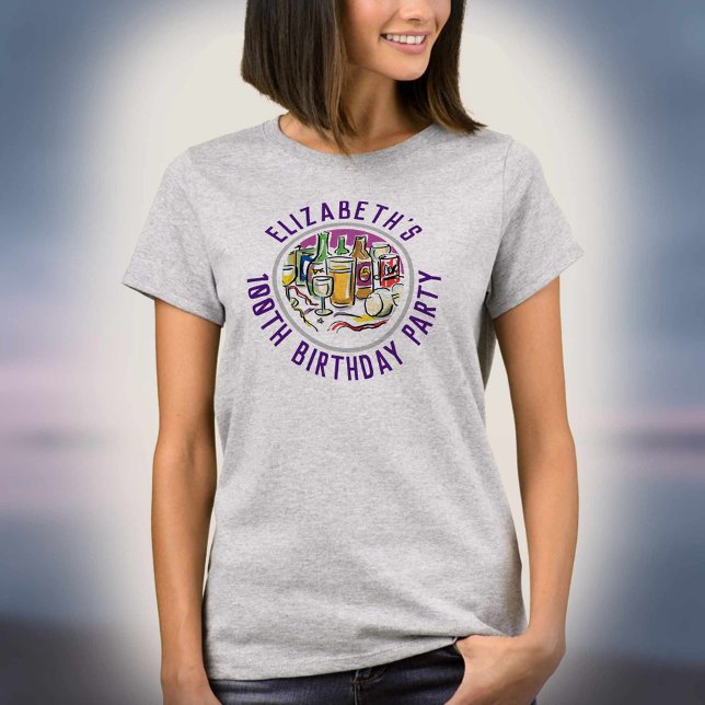 Camiseta de celebración de cumpleaños número 100 (Subido por el creador)