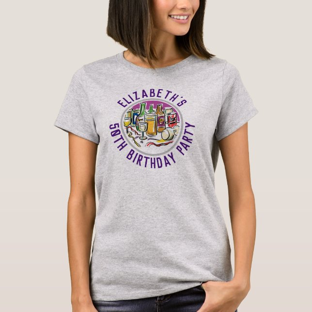 Camiseta de celebración de cumpleaños número 50 (Anverso)