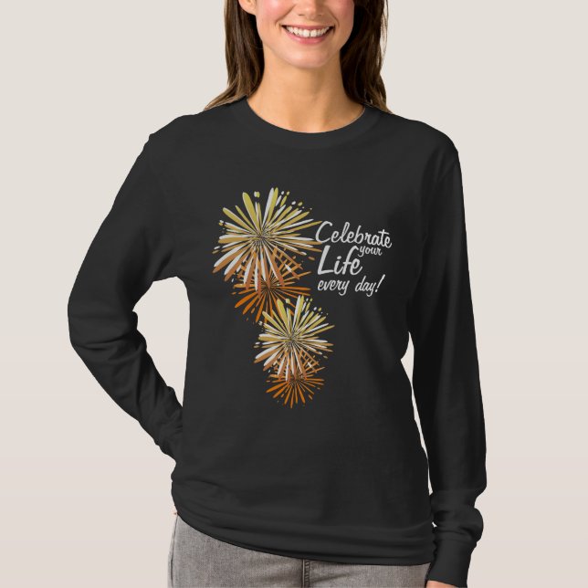 Camiseta de celebración de la vida (Anverso)