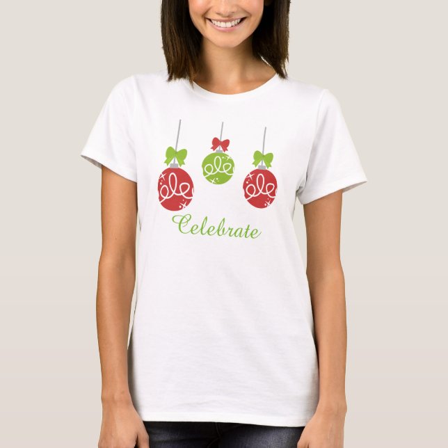 Camiseta de celebración de navidades (Anverso)