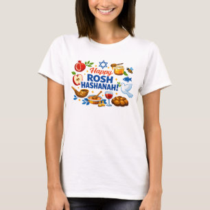 Camiseta de celebración de Rosh Hashaná feliz 🍯 �