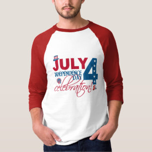Camiseta de celebración del 4 de julio, de doble c