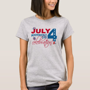 Camiseta de celebración del 4 de julio, de doble c